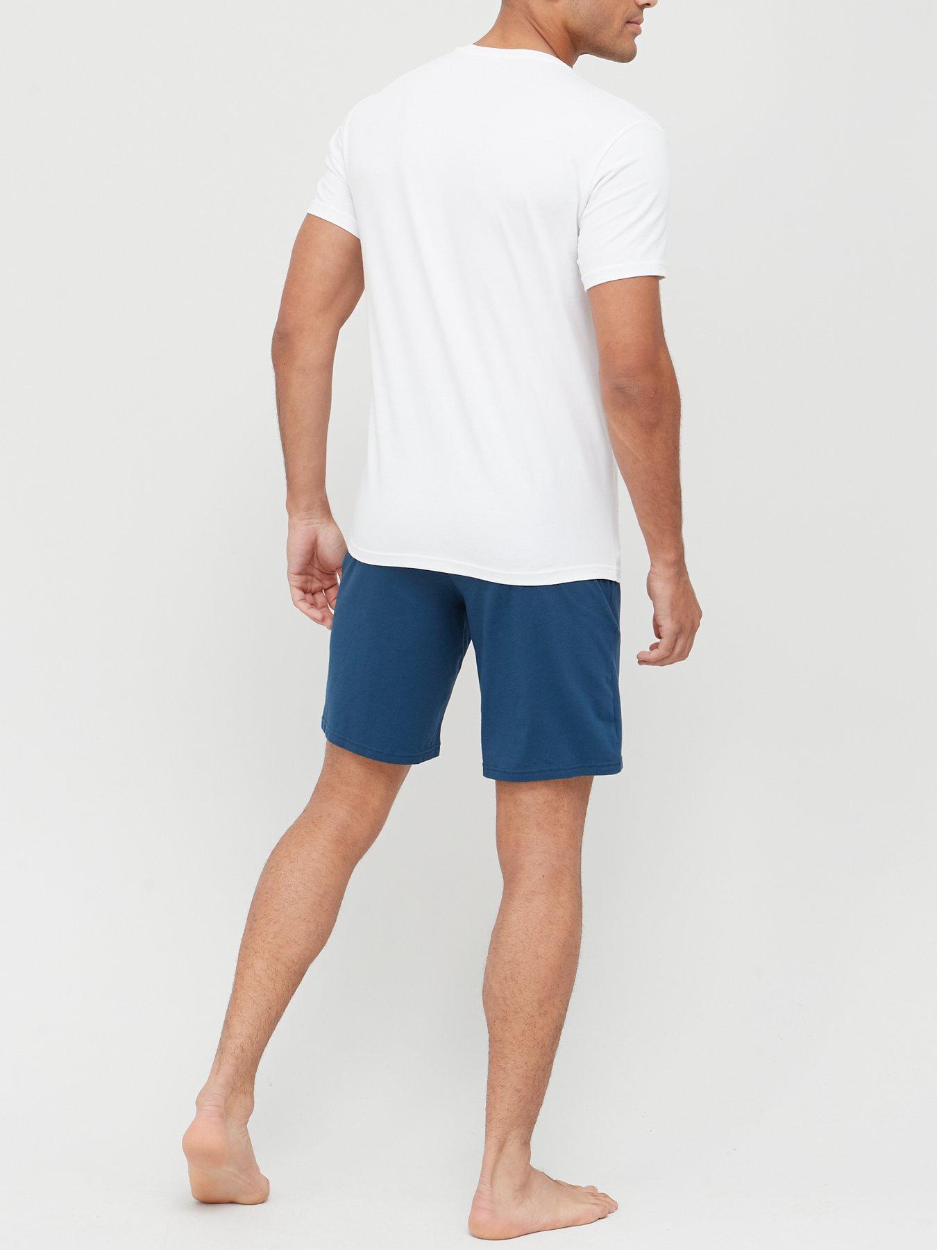  Endurance Lounge T-Shirt And Short Set - Blue/White