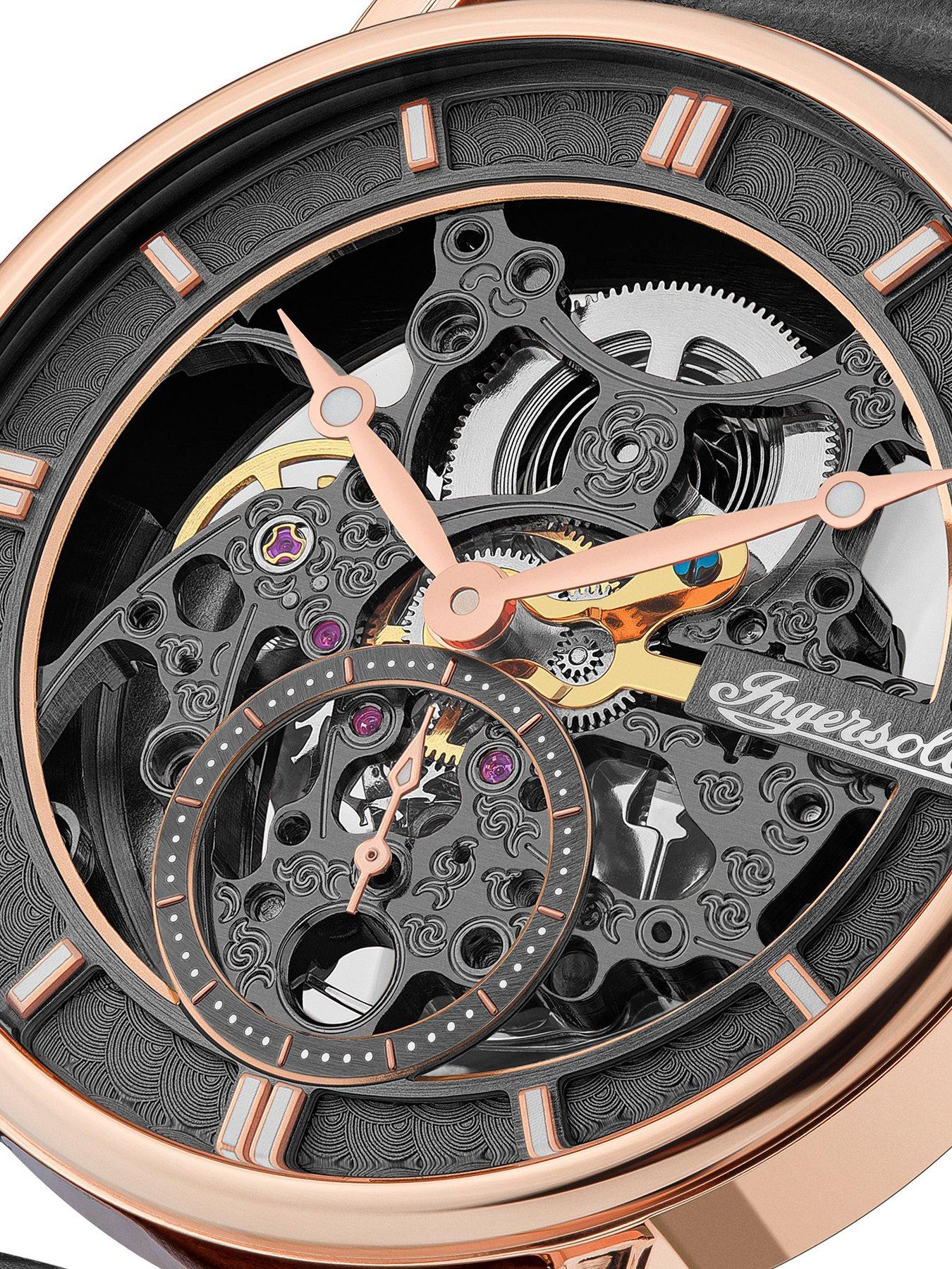 Rose gold hotsell skeleton watch