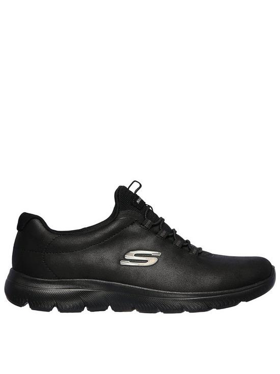 back image of skechers-summits-bungee-slip-on-trainers