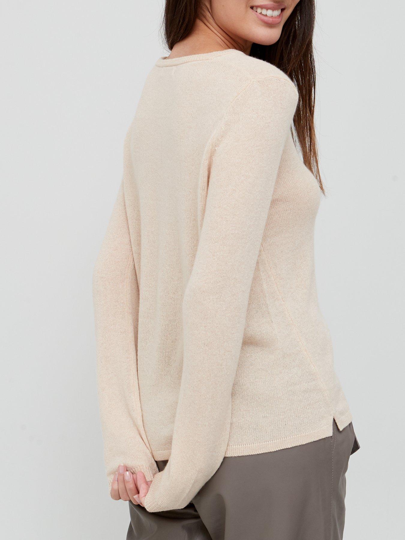  Cashmere Knit Sweater - Beige