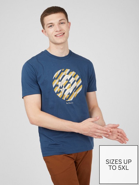 ben-sherman-abstract-target-t-shirt-dark-bluenbsp
