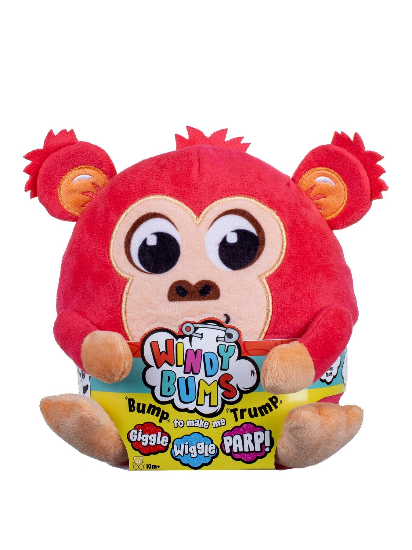 Windy Bums Cheeky Farting Soft Monkey Toy / Funny Gift | very.co.uk