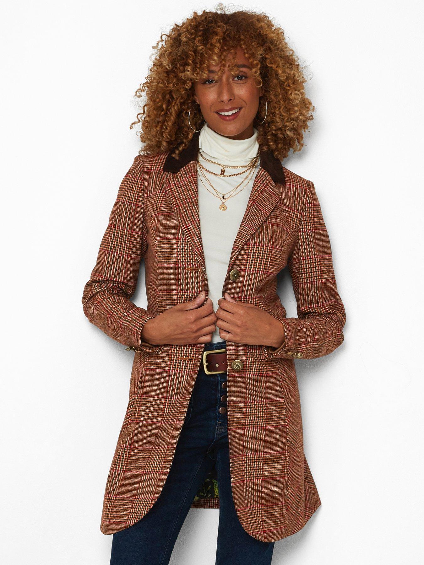 brown longline jacket