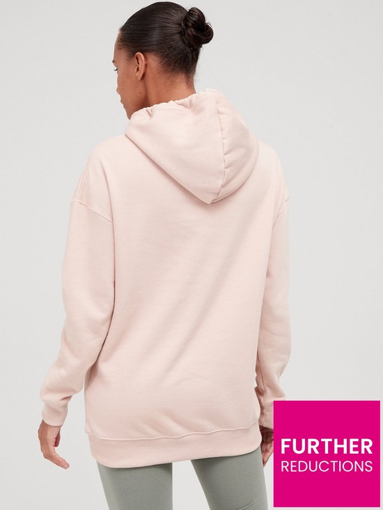 stillFront image of v-by-very-the-essential-oversized-hoodie-blush-marl