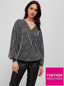 v-by-very-metallic-animal-wrap-top-silver