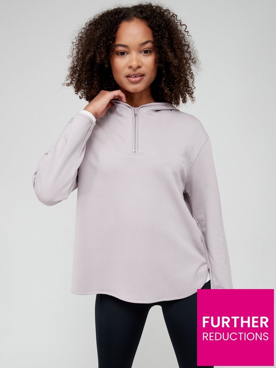front image of v-by-very-athleisure-zip-detail-hoodie-mauve