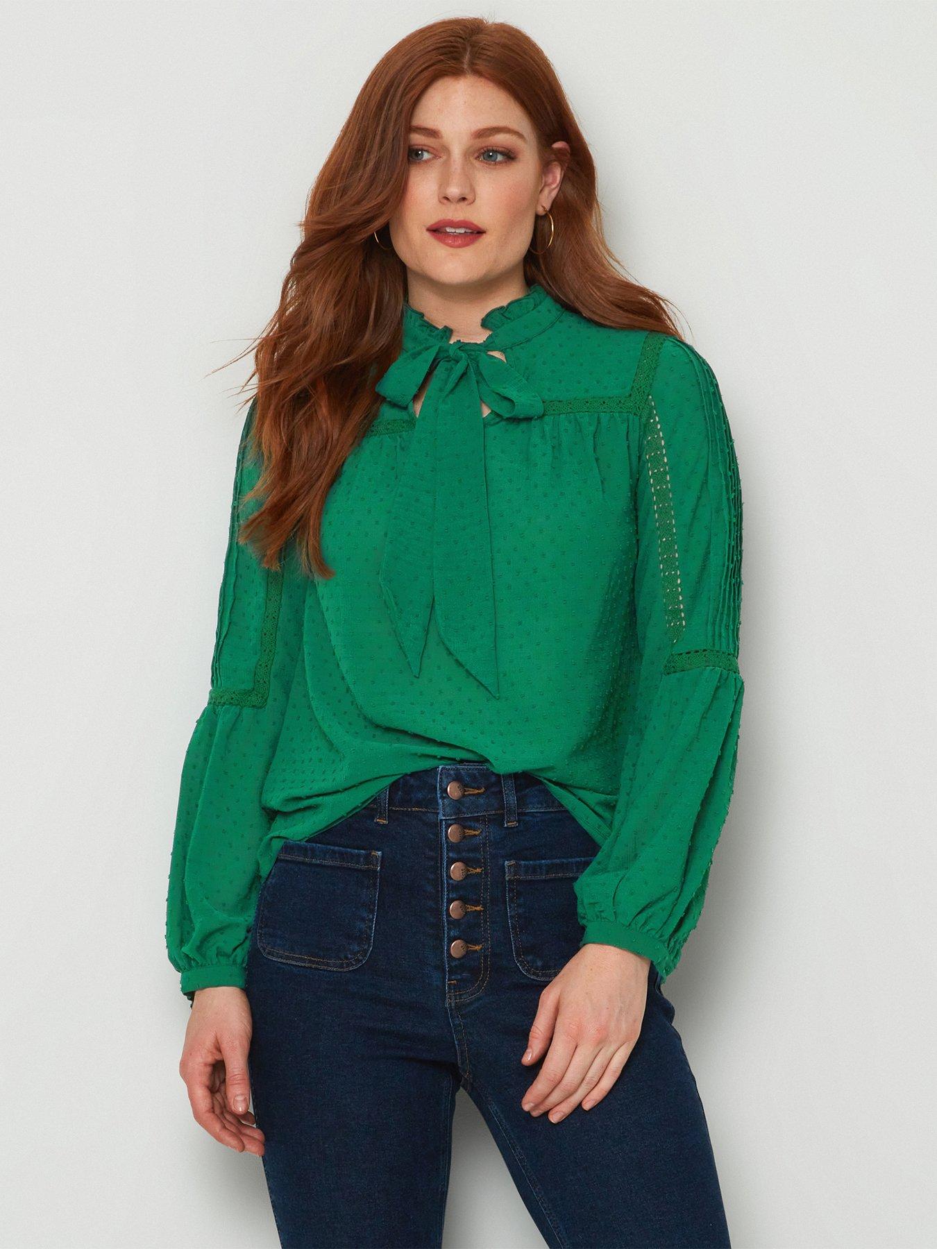 cute green blouses