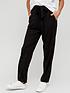  image of v-by-very-paper-bag-cuffed-jersey-trouser-black