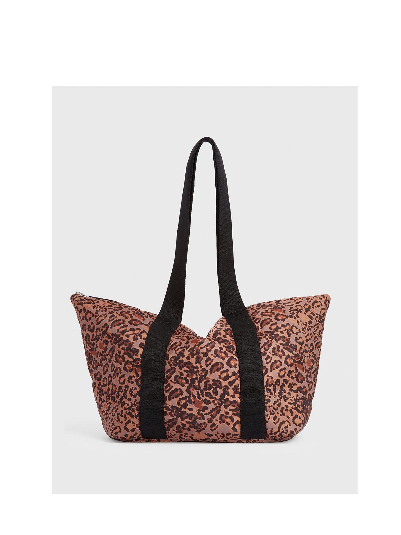 Women Elise Reversible Tote Bag - Animal/Black