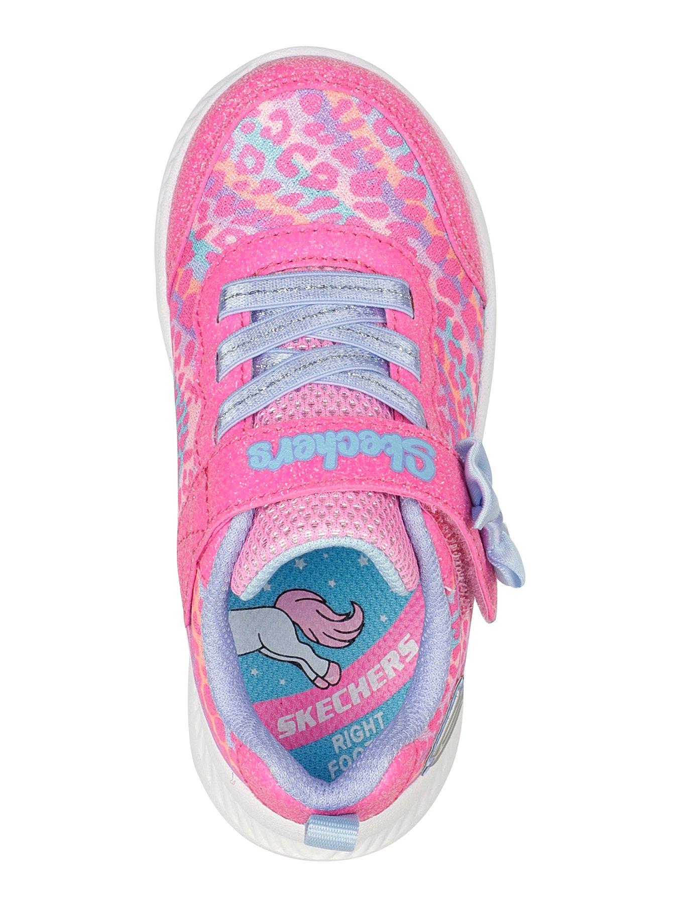 Kids PRETTY PAWS LIGHT UP TODDLER GIRLS TRAINERS