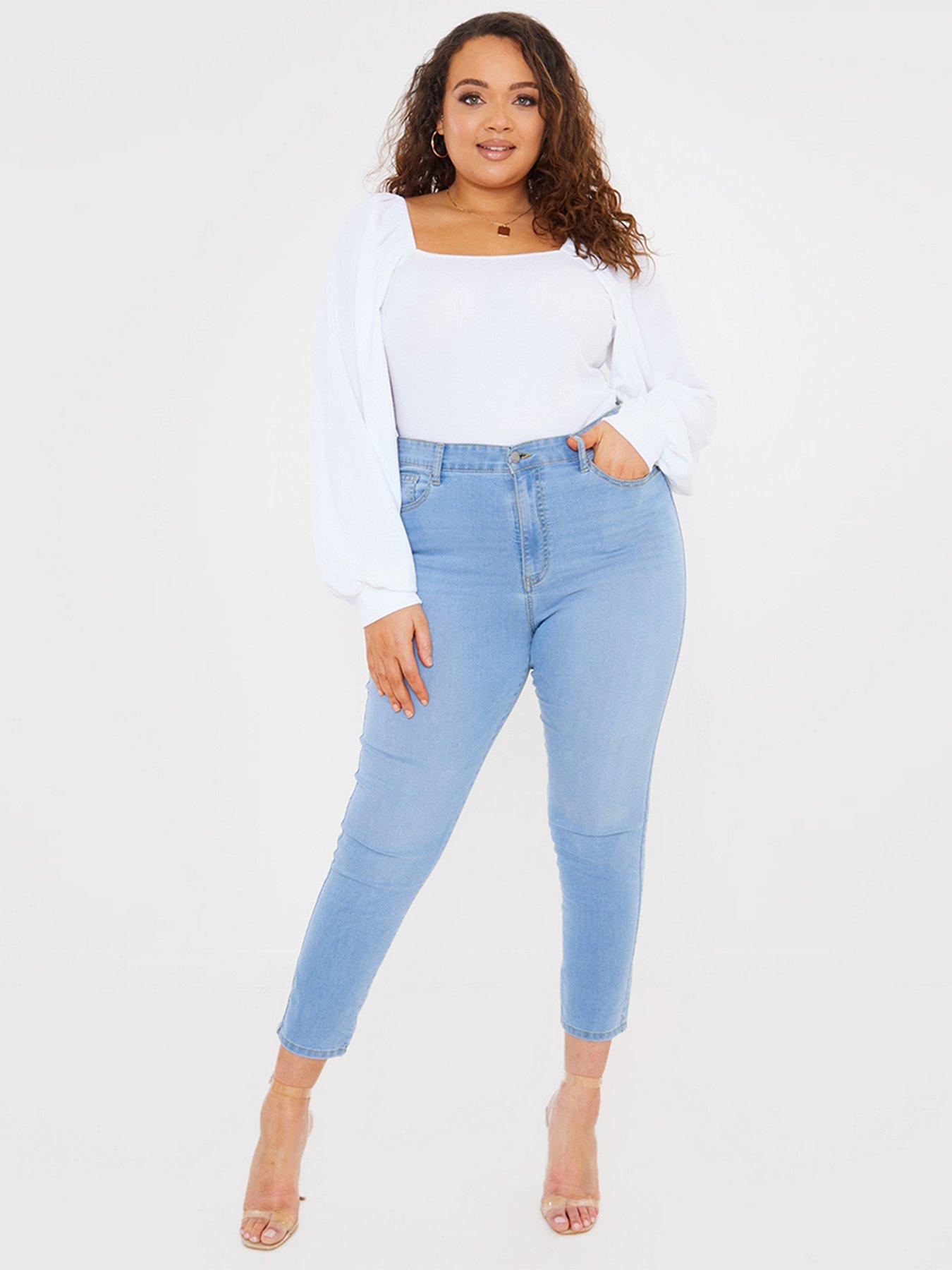 Jeans In The Style Curve Jac Jossa Light Blue Wash Skinny Jeans