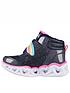  image of skechers-heart-lights-lighted-rainbow-strap-boot