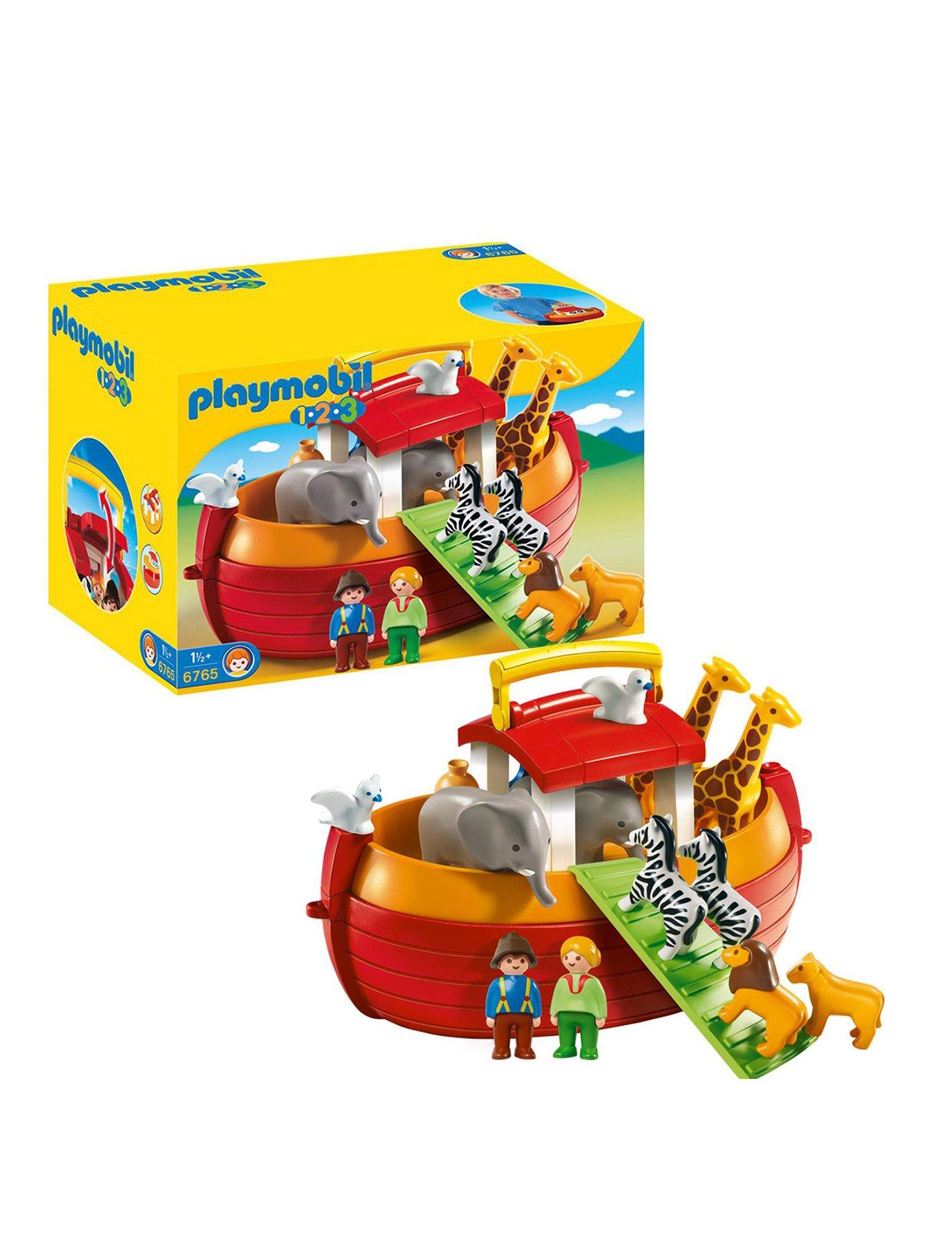 Playmobil 6765 1.2.3 Floating Take Along Noah's Ark | Very.co.uk