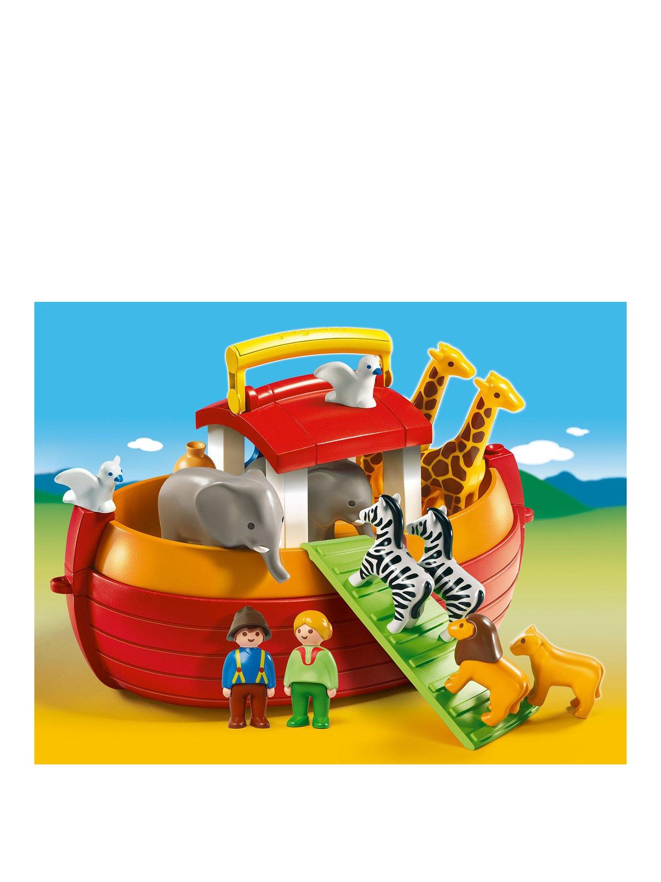 Playmobil 6765 1.2.3 Floating Take Along Noah s Ark Very