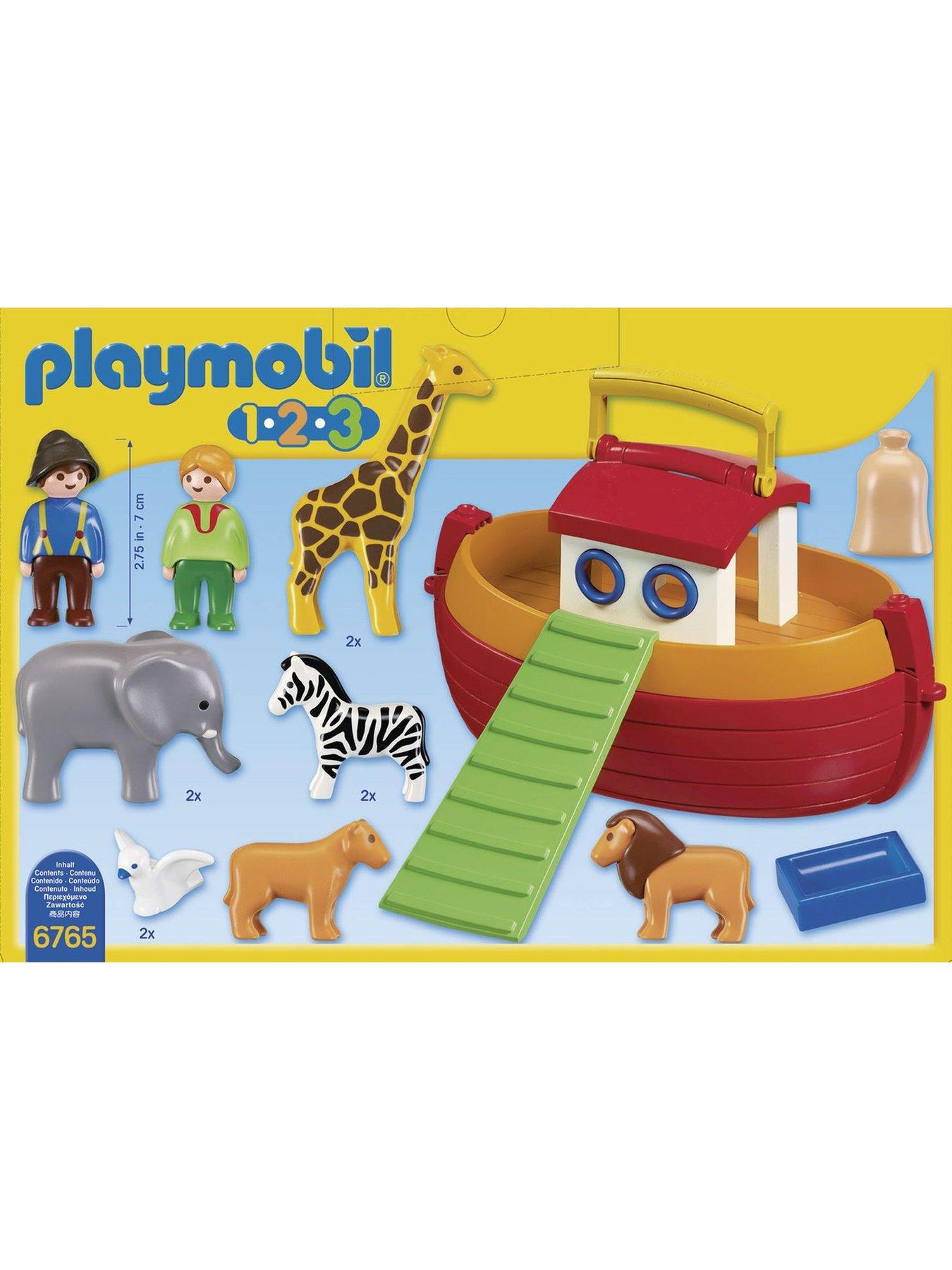 Playmobil 6765 1.2.3 Floating Take Along Noah s Ark Very