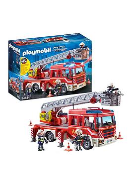 Playmobil 9463 City Action Fire Ladder Unit With Extendable Ladder