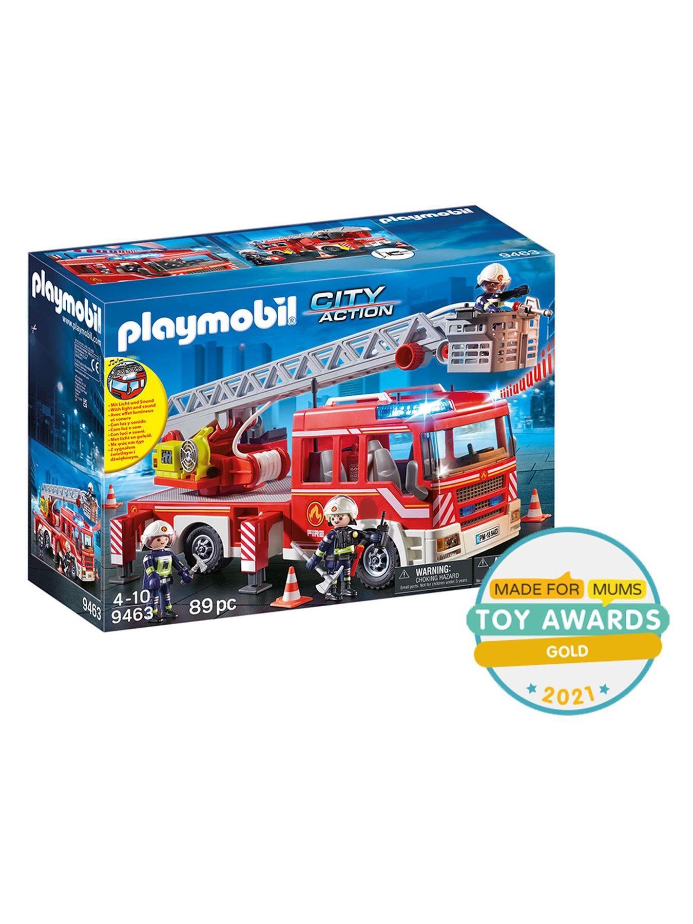 Playmobil fire engine with ladder on sale