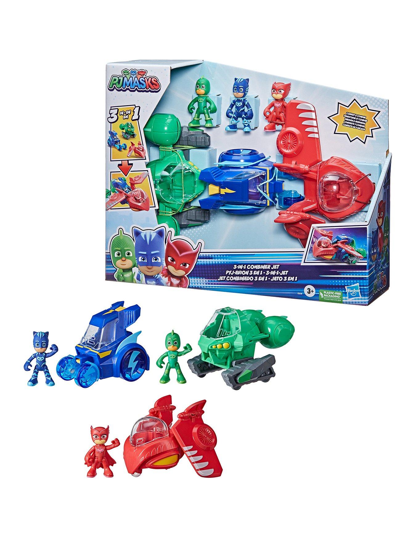 PJ MASKS PJ Masks 3-in-1 Combiner Jet Pre-school Toy, PJ Masks Toy Set ...