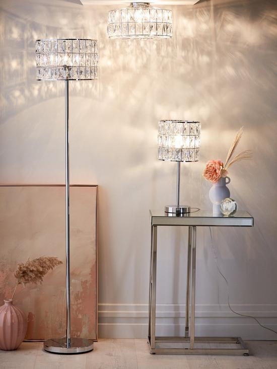 stillFront image of rosas-glass-drum-ceiling-pendant