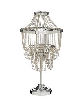 Product photograph of Very Home Angel Table Lamp - Chrome from very.co.uk