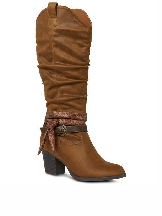 stillFront image of joe-browns-sloane-road-bandana-boots-tan