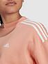  image of adidas-badge-of-sport-crop-crew-blush