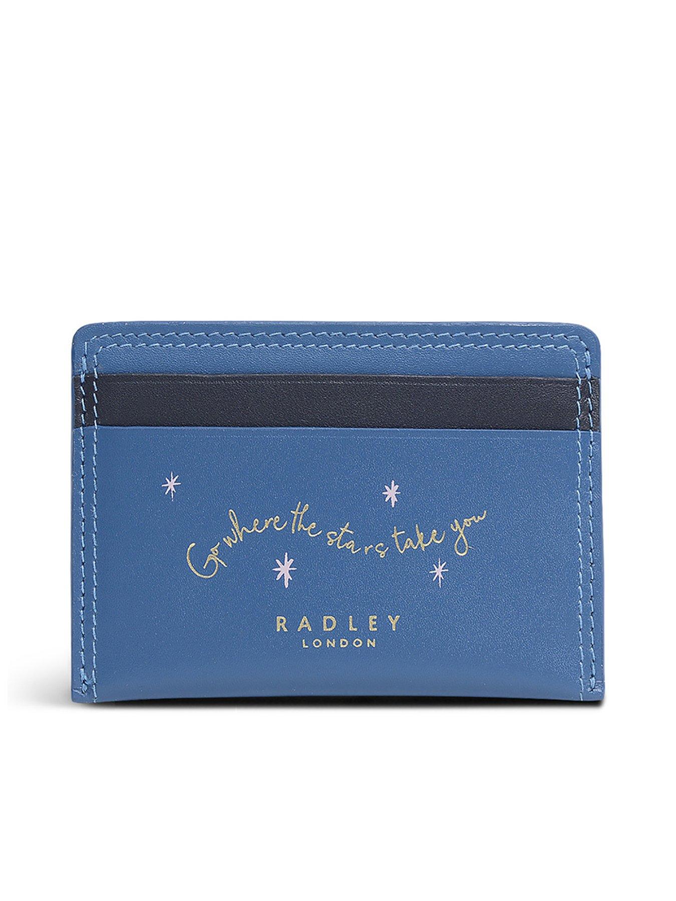  Moon Dog Leather Small Cardholder - Teal