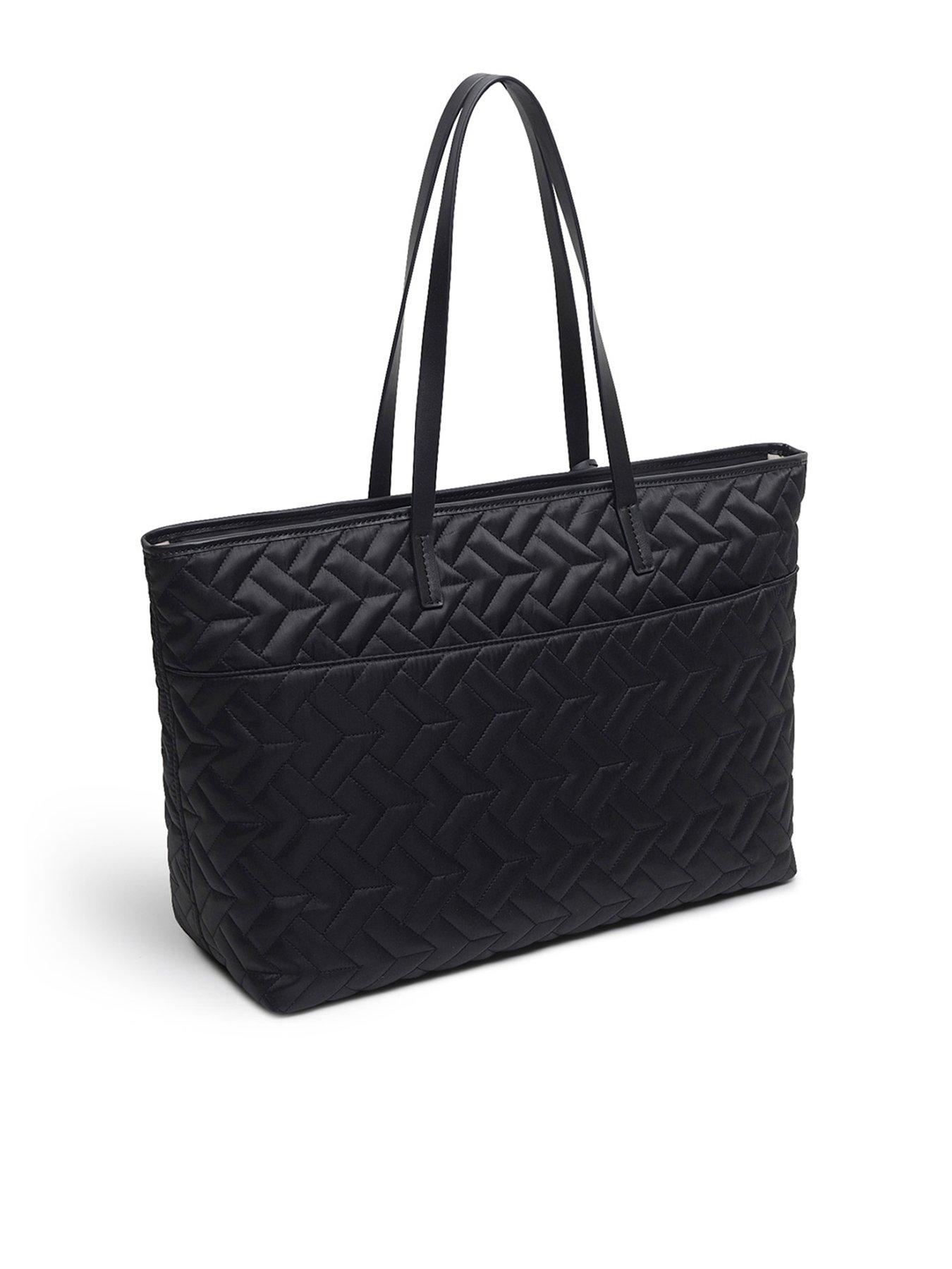 Radley black quilted tote bag new arrivals