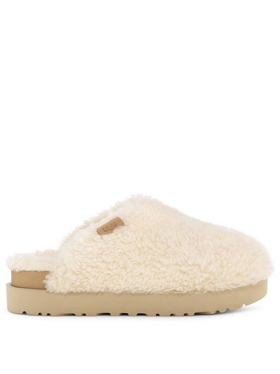 front image of ugg-fuzz-sugar-sustainable-slide-slipper