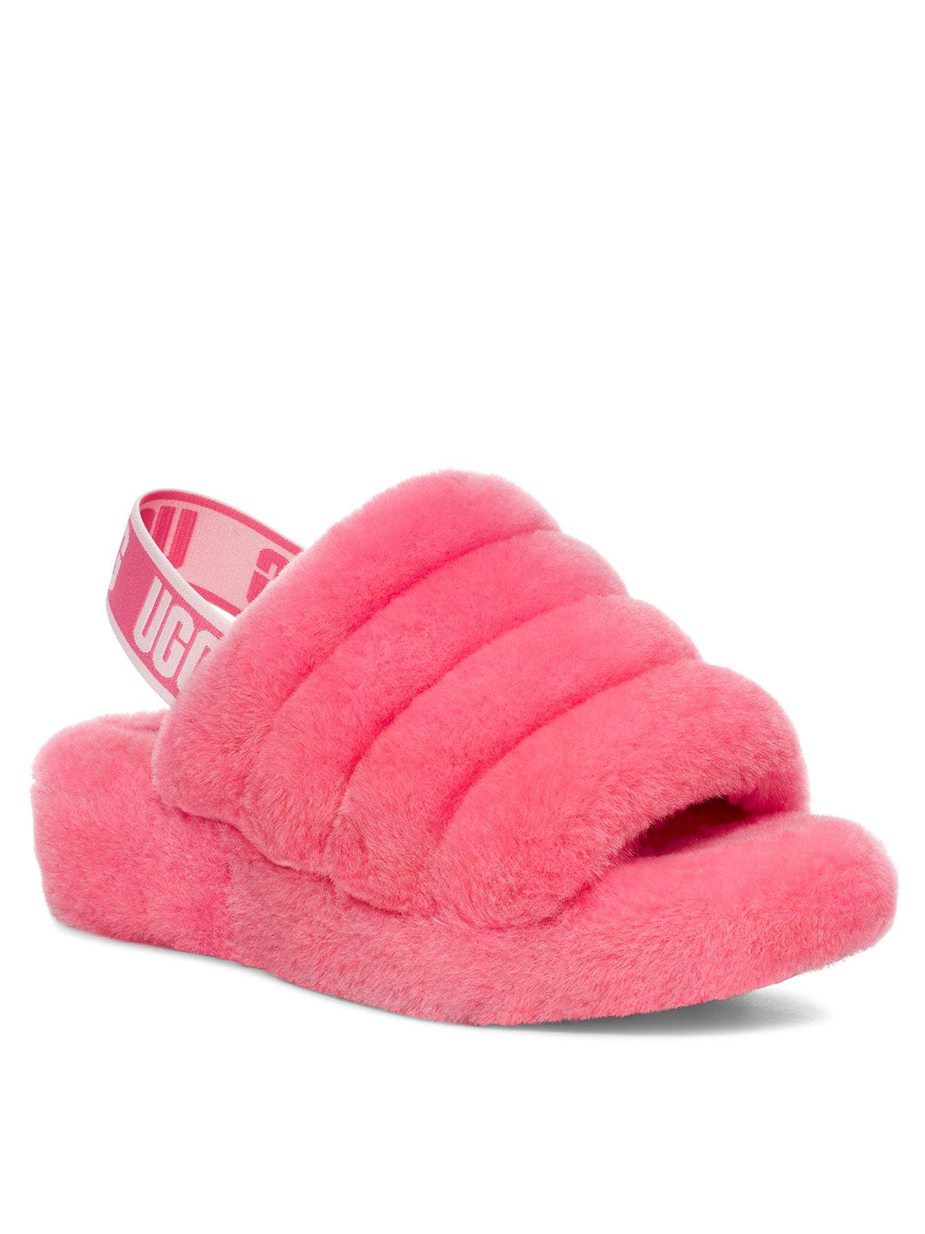 fluffy uggs pink