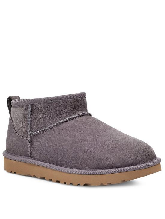 front image of ugg-classic-ultra-mini-ankle-bootnbsp--grey