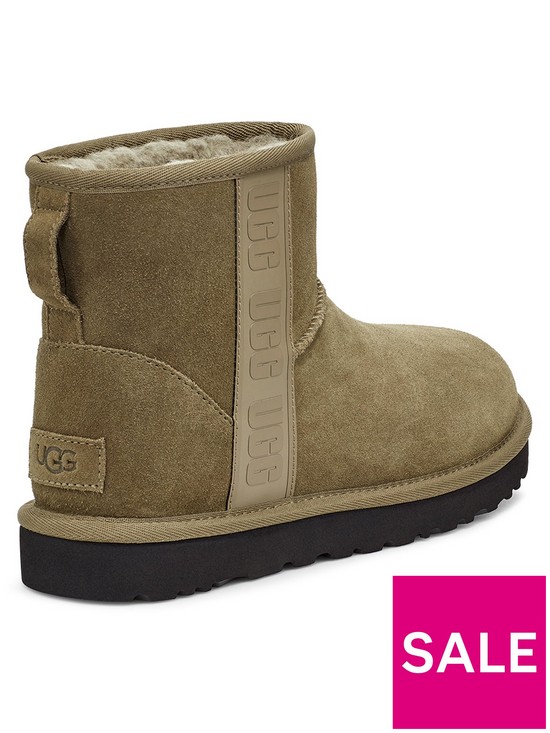 stillFront image of ugg-classic-mini-side-logo-ankle-boot