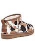  image of ugg-classic-ultra-mini-cow-print-ankle-boots