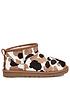  image of ugg-classic-ultra-mini-cow-print-ankle-boots
