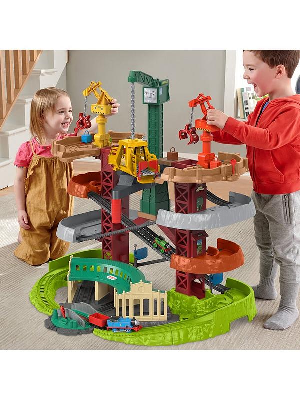 Image 1 of 7 of Thomas & Friends Trains &amp; Cranes Super Tower Track Set