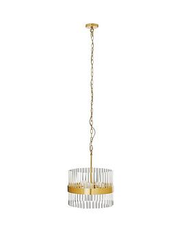 Product photograph of Michelle Keegan Home Michelle Keegan Glass Rod Ceiling Light from very.co.uk