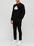 pyrenex-charles-brushed-logo-sweatshirt-blackfront
