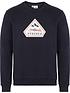 pyrenex-charles-brushed-logo-sweatshirt-navyback