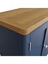  image of k-interiors-fontana-ready-assembled-solid-woodnbsplarge-sideboard-blue