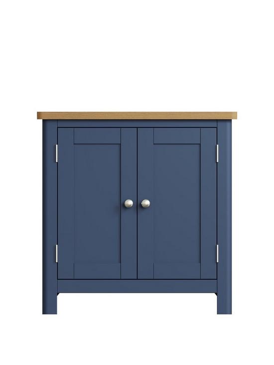 front image of k-interiors-fontana-ready-assembled-solid-woodnbspsmall-sideboard-blue