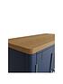  image of k-interiors-fontana-ready-assembled-solid-woodnbspsmall-sideboard-blue