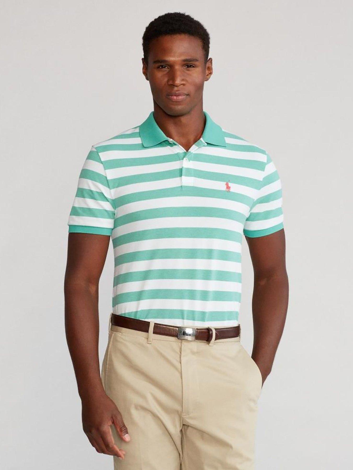 Ralph Lauren Golf Short Sleeve Yd Pique Polo - Green/White 
