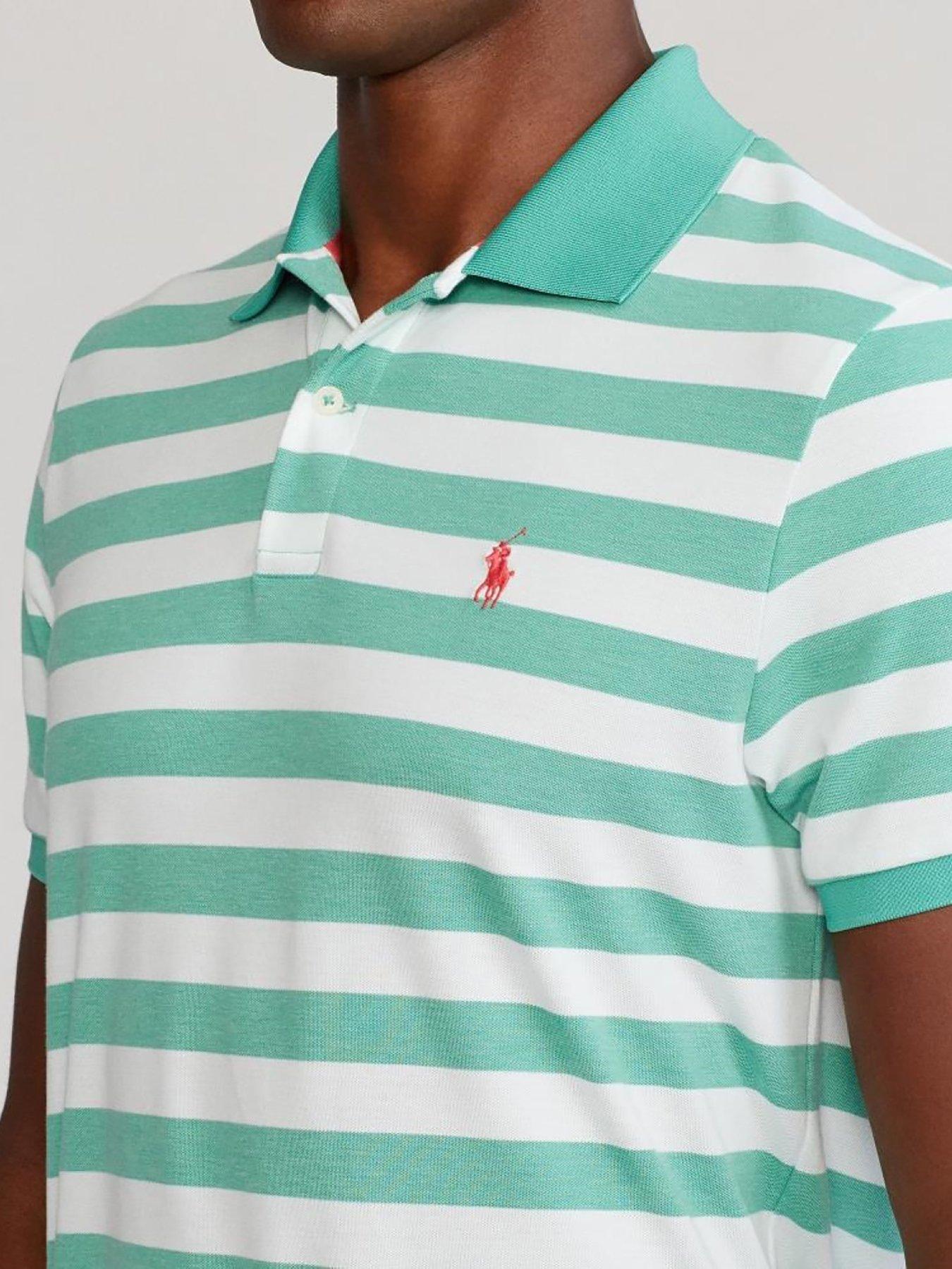 Ralph Lauren Golf Short Sleeve Yd Pique Polo - Green/White 