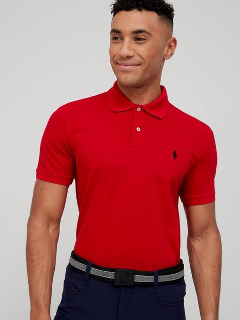 ralph-lauren-golf-short-sleeve-stretch-mesh-polo-red