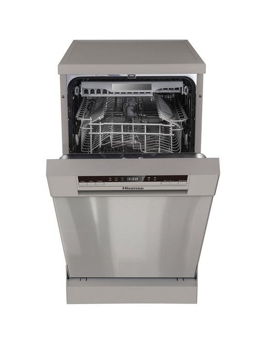 front image of hisense-hs520e40xuk-11-place-slimline-dishwasher