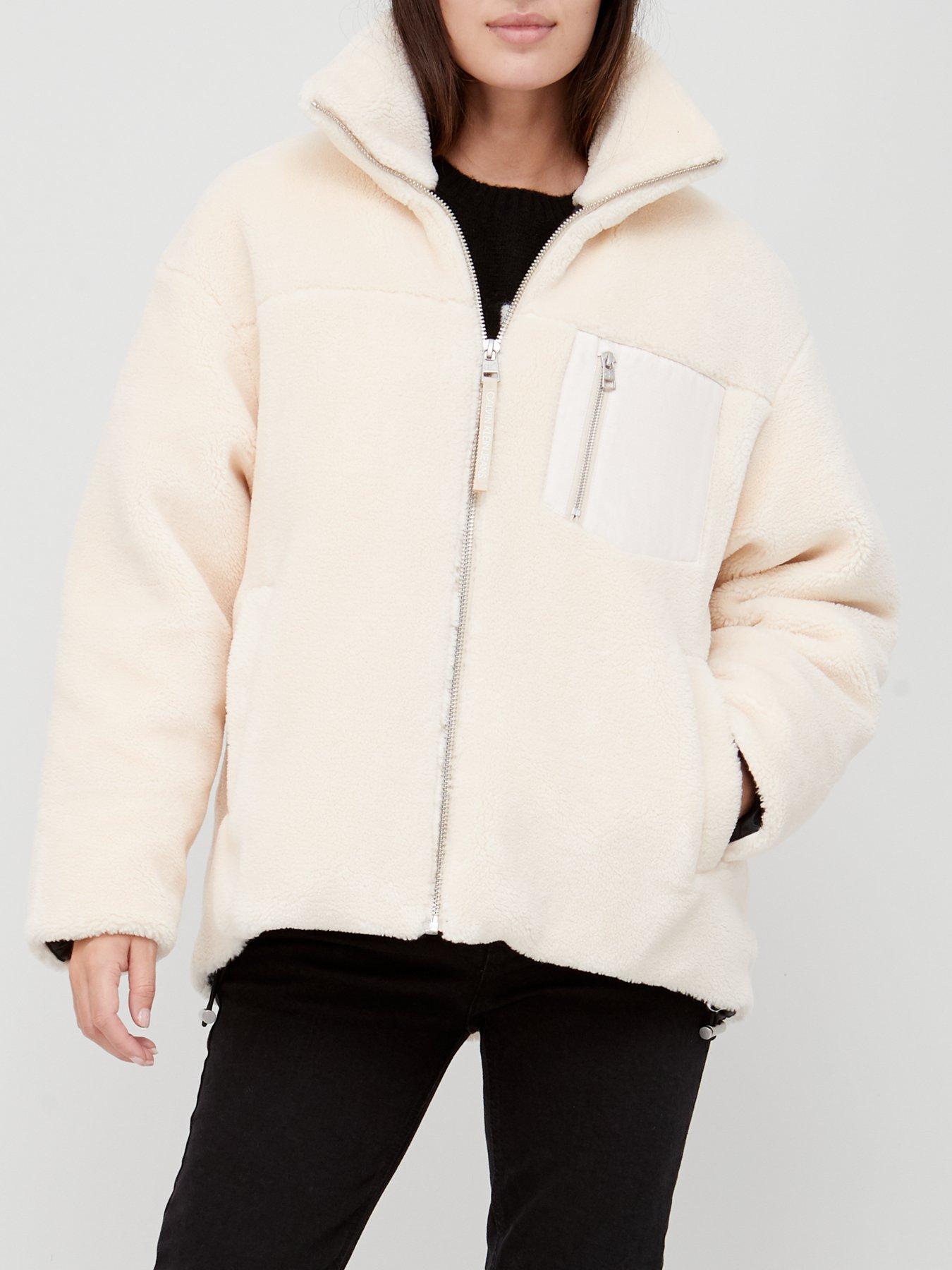 calvin klein jeans sherpa jacket