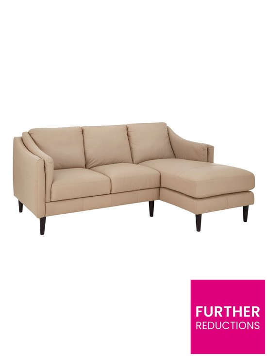 stillFront image of lucia-right-hand-leather-chaise