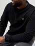  image of lyle-scott-big-amp-tallnbspcrew-neck-sweatshirt-black