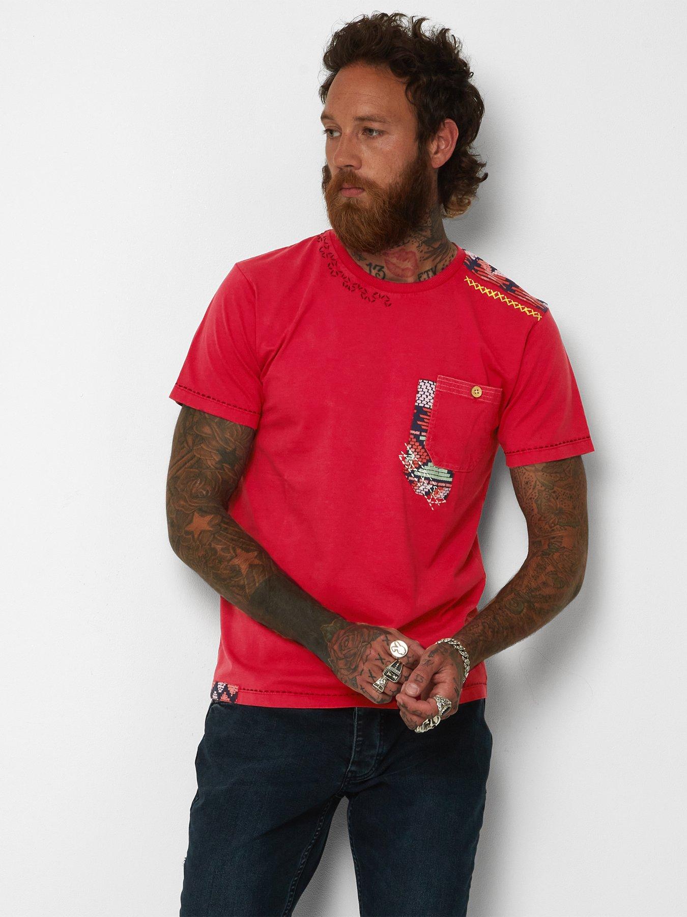 Men Cool And Customised T-Shirt - Raspberry
