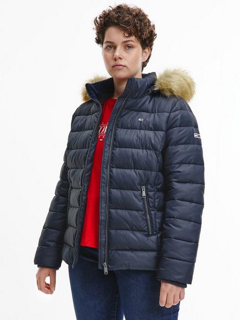 tommy-jeans-curve-faux-fur-essential-hooded-padded-jacket-blue
